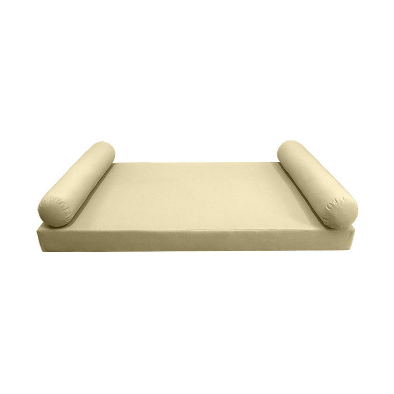 *COVER ONLY*-Model-5 Outdoor Daybed Mattress Bolster Pillow Slipcovers Knife Edge Crib-AD103