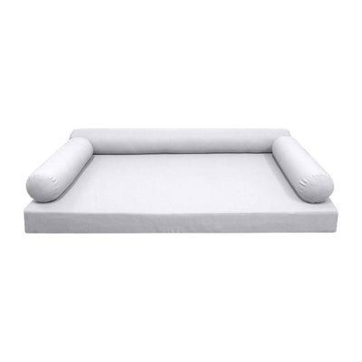 *COVER ONLY*-Model-6 Outdoor Daybed Mattress Bolster Pillow Slipcovers Knife Edge Crib-AD105
