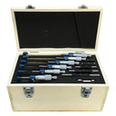 .0001" Graduation Thimble Ratchet Machinist Carbide For Set Of 6 PC 0-6''Outside Micrometer