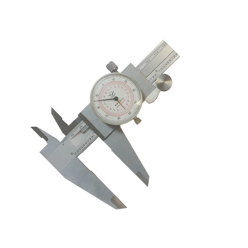 .001"/.02MM Graduation Dial Caliper Shockproof Scale Metric SAE Standard