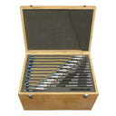 0"- 12" Outside Micrometer Set 0.0001" Graduation Carbide Tipped Ratchet Stop Lock Nut Machinist Measuring Tool
