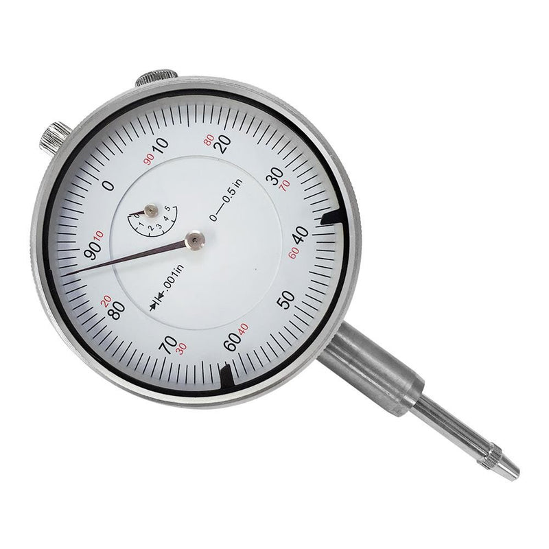 0-0.5" Range High Precision Dial Test Indicator Tool Lug Back Dial Face 2-1/4&