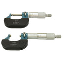 0-1" Precision Micrometer Dual Ball Anvil Round Carbide Tip 0.0001" Graduation Machinist Gauge Measuring Tool