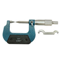 0-1" Precision Point Micrometer Ratchet Stop Carbide Tip 0.0001" Graduation Machinist Gauge Measuring Tool