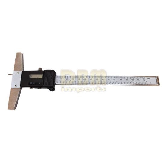 0-6" 150MM CALIPER DIGITAL ELECTRONIC DEPTH GAGE GAUGE DOUBLE HOOK