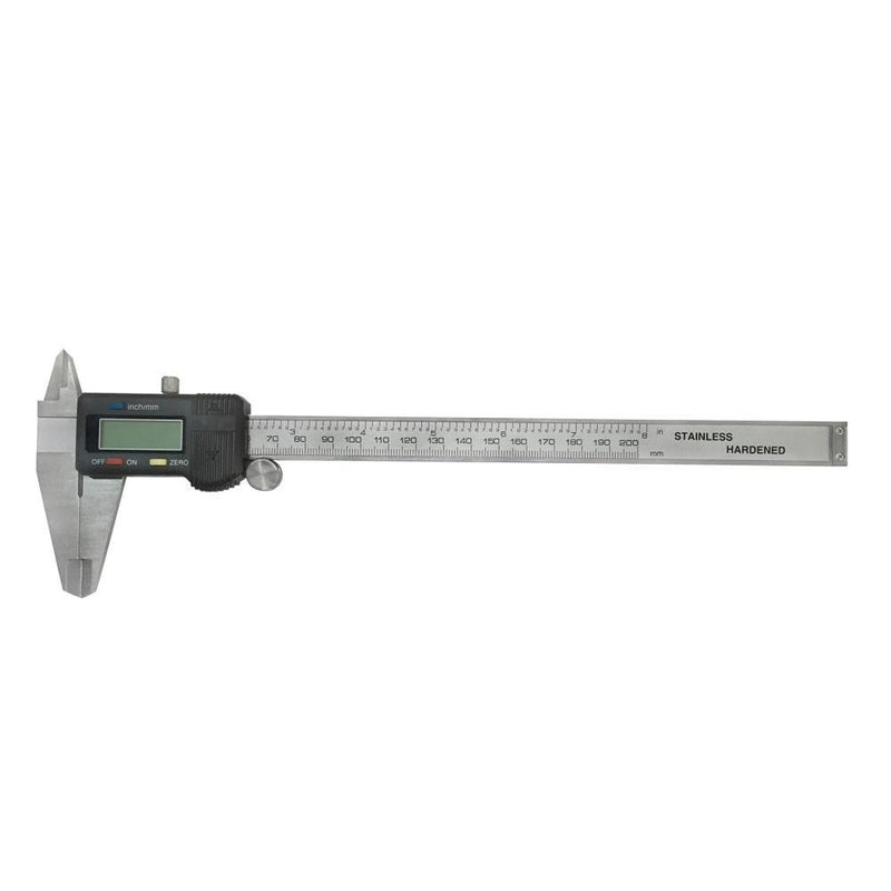 0-8"/0-200mm 8" Digital Caliper Large LCD Electronic Resolution .0005