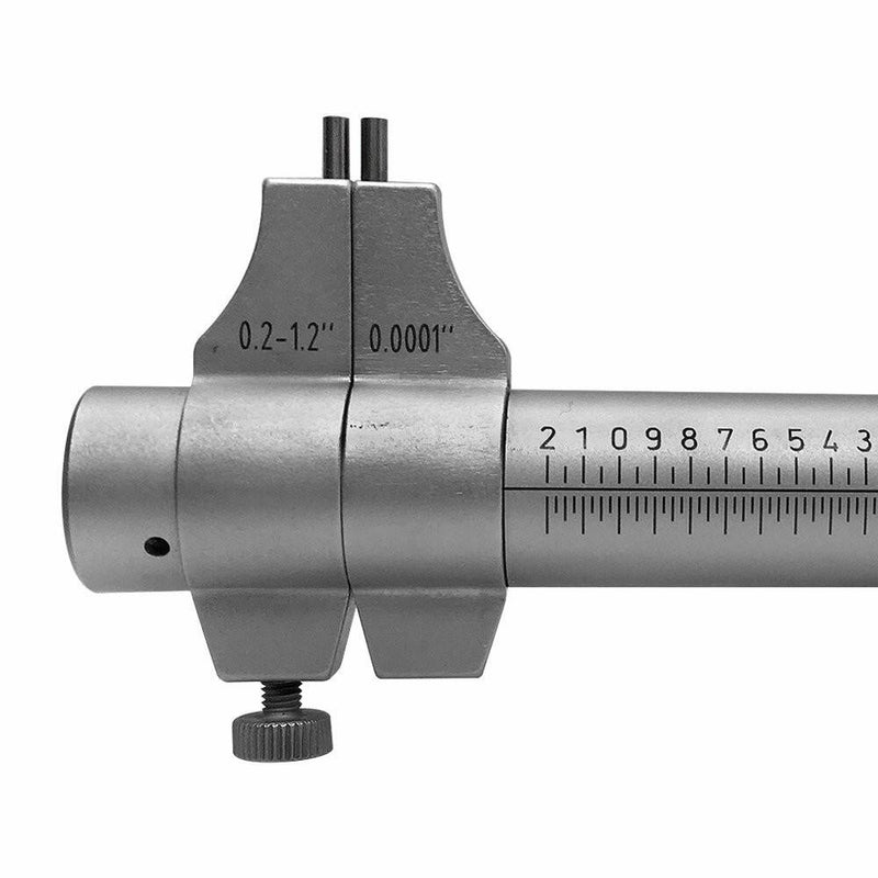 0.2 - 1.2" Inside Micrometer Ratchet Stop 0.001" Graduation Precision Ruler Measure Scale