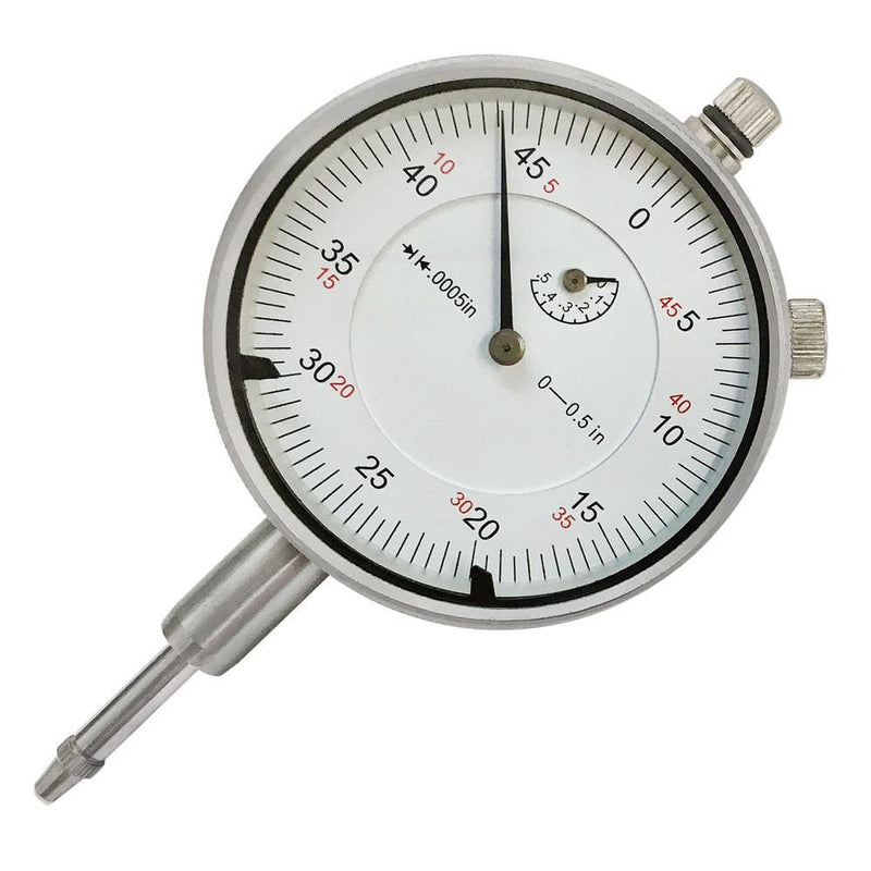 0.5"/.0005" Graduation High Precision Dial Indicator Lug Back with Changeable Stem