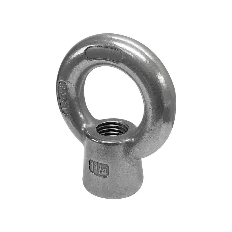1 PC 1-1/4" T316SS Lifting Eye Nut Boat Marine With 9,000 LBS Capacity UNC Tap