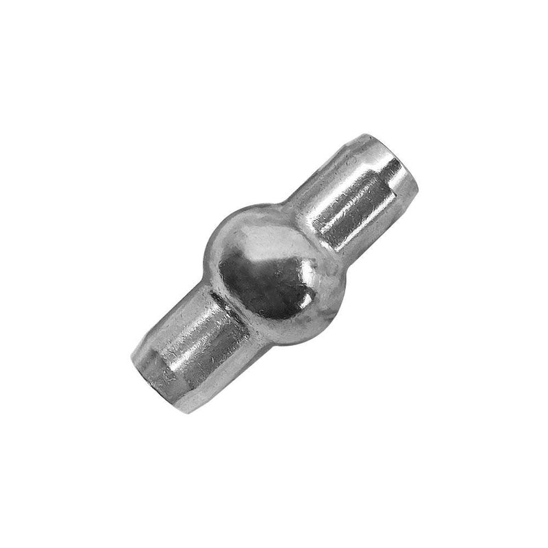 1 PC Double Shank Ball 1/4” Stainless Steel 316 Swage Fitting Industrial Wire Rope Terminal Cable