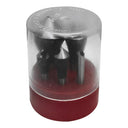 1 Set of 90 Degrees 5 Pcs Straight Shank HSS Zero Flute Countersinks & Deburring Tool