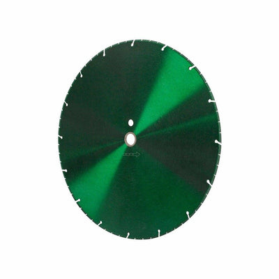 1'' - 20mm Arbor Metallic Green 14'' Metal Cutting Diamond Saw Blade Metal Studs Pipe Angle Steel