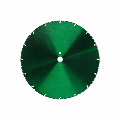 1'' - 20mm Arbor Metallic Green 14'' Metal Cutting Diamond Saw Blade Metal Studs Pipe Angle Steel