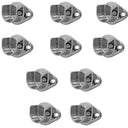 1-1/16'' Tubing U Chrome Finish Half Round Wall Flanges Fixture Hanger 10 Pc