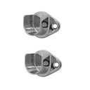 1-1/16'' Tubing U Chrome Finish Half Round Wall Flanges Fixture Hanger 2 Pc