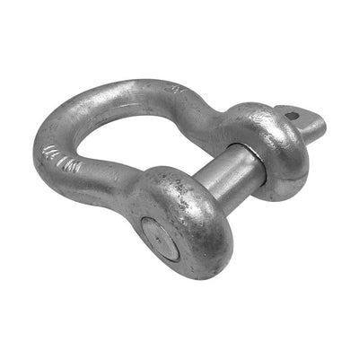 1-1/2'' Screw Pin Anchor D Ring Rigging Bow Shackle Galvanized Steel Drop Forged For Marine Boat WLL 34000 Lbs
