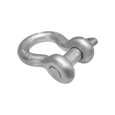 1-1/4'' Screw Pin Anchor D Ring Rigging Bow Shackle Galvanized Steel Drop Forged For Marine Boat WLL 24000 Lbs