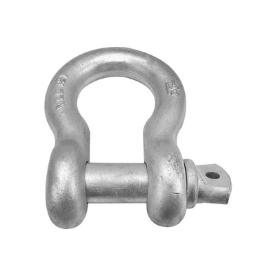 1-1/4'' Screw Pin Anchor D Ring Rigging Bow Shackle Galvanized Steel Drop Forged For Marine Boat WLL 24000 Lbs