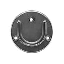 1-1/4'' Tubing U Chrome Finish Half Round Wall Flanges Fixture Hanger 2 Pc