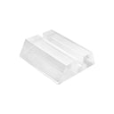 1-1/4'' x 1'' Lucite Clear Acrylic Card Ticket Holder - 4 Pc
