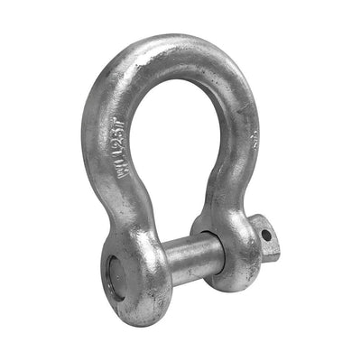 1-3/4'' Screw Pin Anchor D Ring Rigging Bow Shackle Galvanized Steel Drop Forged For Marine Boat WLL 50,000 Lbs