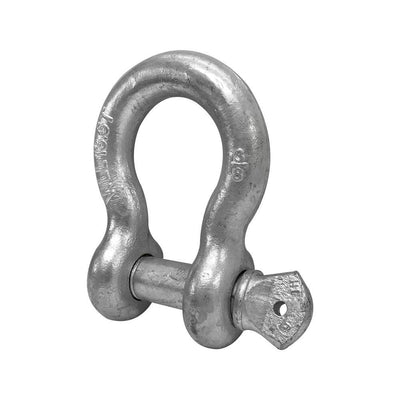 1-3/8'' Screw Pin Anchor D Ring Rigging Bow Shackle Galvanized Steel Drop Forged For Marine Boat WLL 27000 Lbs