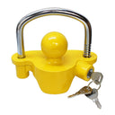 Trailer Coupler Lock, Heavy Duty Hitch Lock with 3 Keys for Boat, RV, Utility Trailer & Tractor Theft Protection