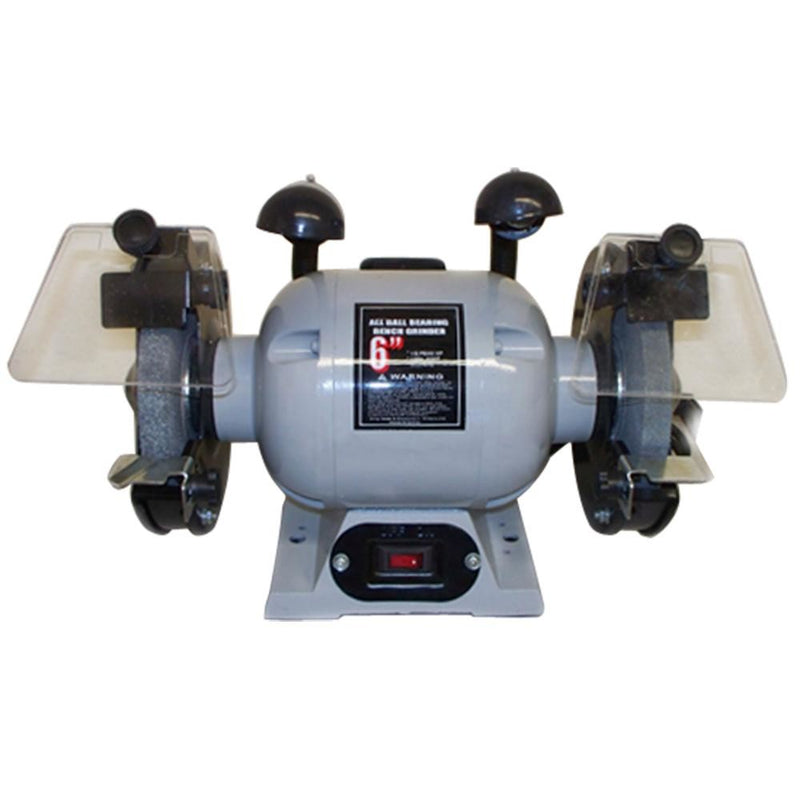 1/2 HP Ball Bearing 6" Dual Wheel Grinder Flexible Lamp 3550 RPM