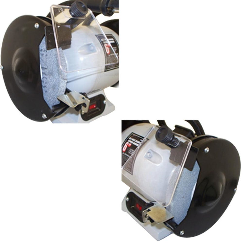 1/2 HP Ball Bearing 6" Dual Wheel Grinder Flexible Lamp 3550 RPM