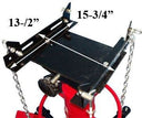 1/2 Ton Heavy Duty Tall Transmission Jack Hydraulic 1000 lbs Cap 34-5/8" To 73-5/8" Lift Range
