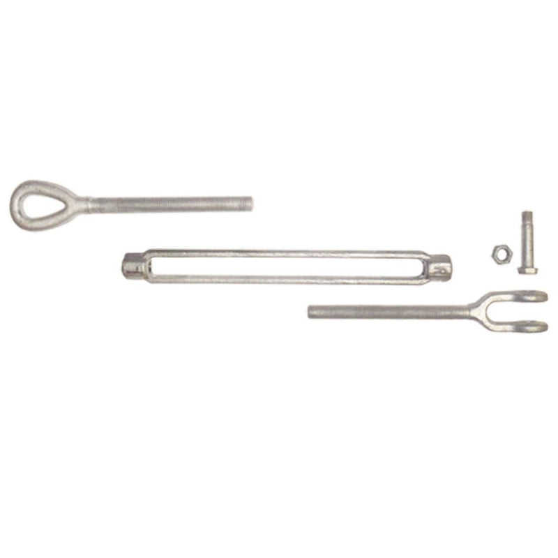 1/2 x 12" Turnbuckle Jaw Eye Galvanized Steel 2200 LBS Marine Boat Shade Sail