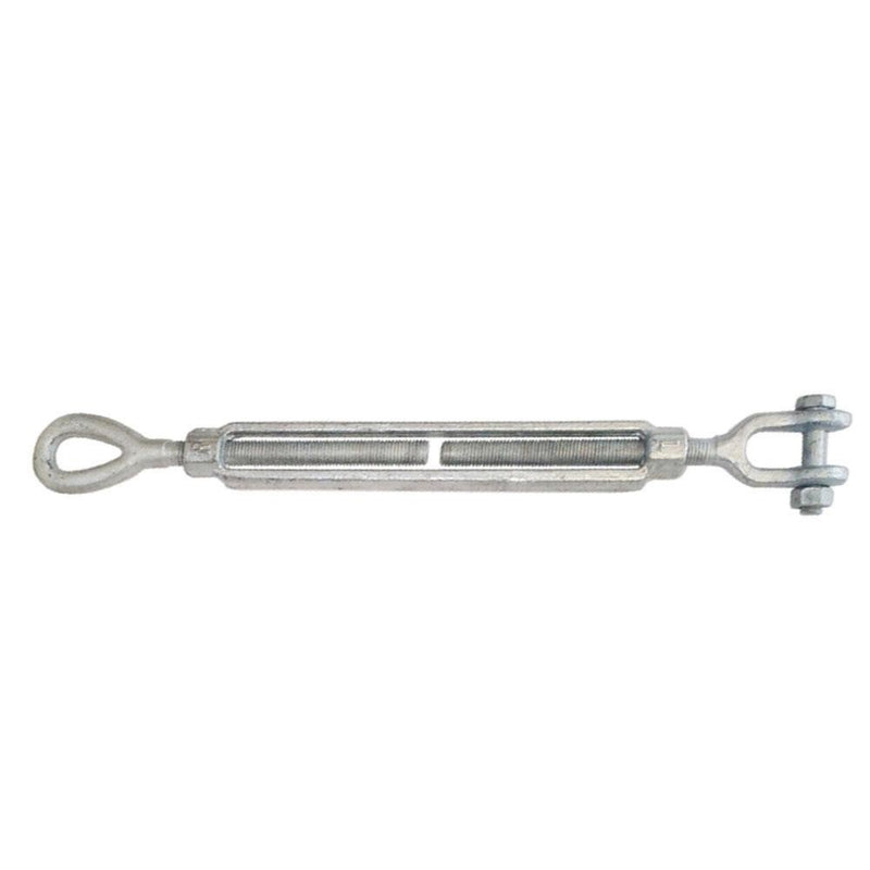 1/2 x 12" Turnbuckle Jaw Eye Galvanized Steel 2200 LBS Marine Boat Shade Sail