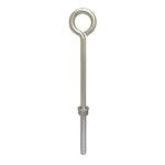 1/2" x 12" Stainless Steel Forge Style Marine Wire Turned Eye Bolt 250 Lb Cap.