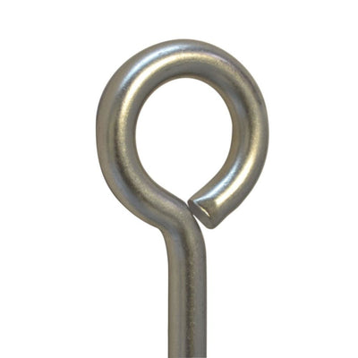 1/2" x 12" Stainless Steel Forge Style Marine Wire Turned Eye Bolt 250 Lb Cap.