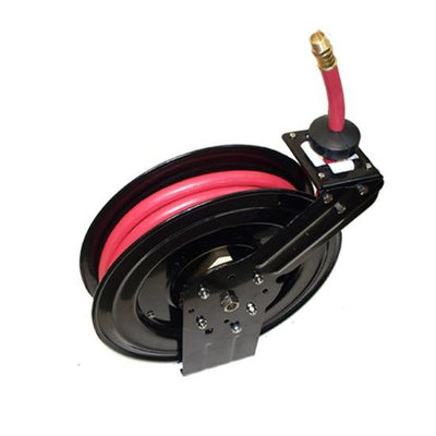 1/2" x 50 Ft. Feet Retractable Rubber Air Hose Reel 300 PSI