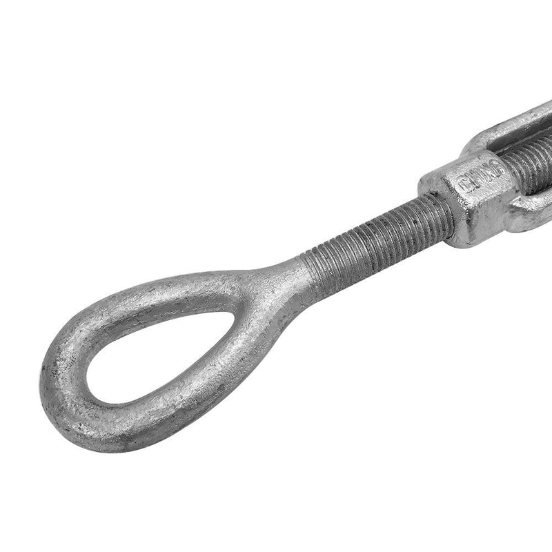 1/2" x 6" Marine Jaw Eye Turnbuckle Pulley Galvanized Drop Forge Steel Swivel Hoist Eye WLL 2,200 Lbs Cap
