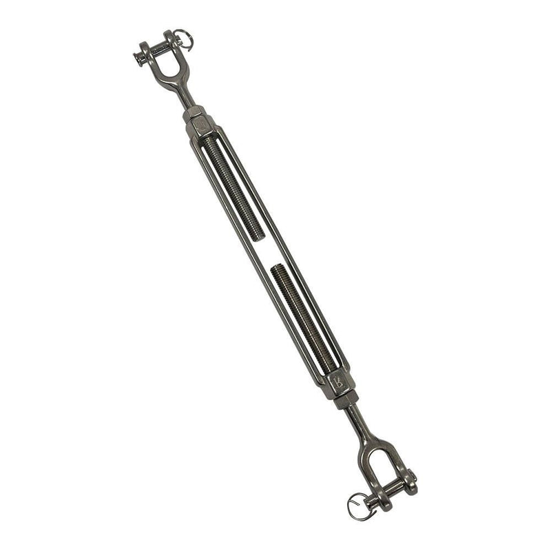 1/2" x 9" 316 Stainless Steel Jaw Jaw Turnbuckle Marine Grade