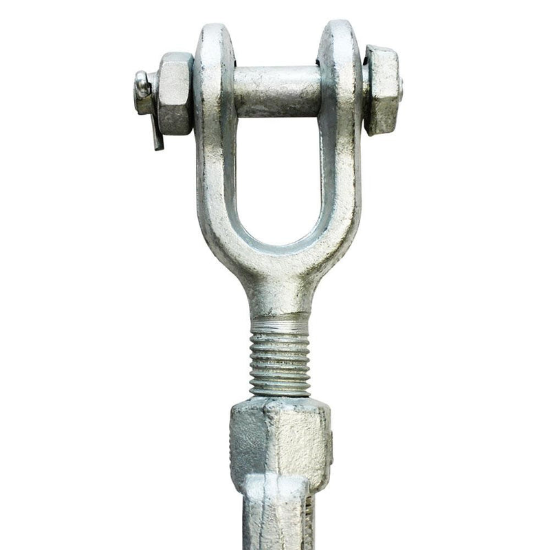 1/2" x 9" Marine Jaw Jaw Turnbuckle Pulley Galvanized Drop Forge Steel Swivel Hoist Eye WLL 2,200 Lbs Cap