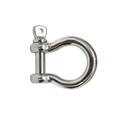 1/2'' Captive Pin Anchor Rigging Bow Shackle Stainless Steel For Marine Boat WLL 1,600 Lbs