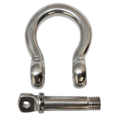 1/2'' Captive Pin Anchor Rigging Bow Shackle Stainless Steel For Marine Boat WLL 1,600 Lbs