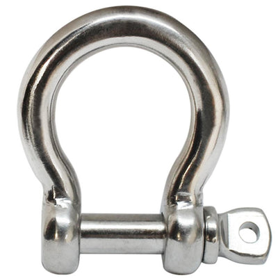 1/2'' Captive Pin Anchor Rigging Bow Shackle Stainless Steel For Marine Boat WLL 1,600 Lbs