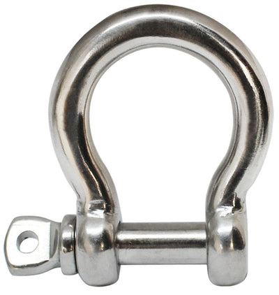 1/2'' Screw Pin Anchor Rigging Bow Shackle Stainless Steel Set 4 PCS For Marine Boat WLL 2,850 Lbs