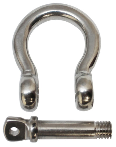1/2'' Screw Pin Anchor Rigging Bow Shackle Stainless Steel Set 4 PCS For Marine Boat WLL 2,850 Lbs