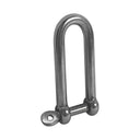 1/4" Captive Pin Long D-Shackle Threaded Stainless Steel For Boat Marine WLL 750 Lbs