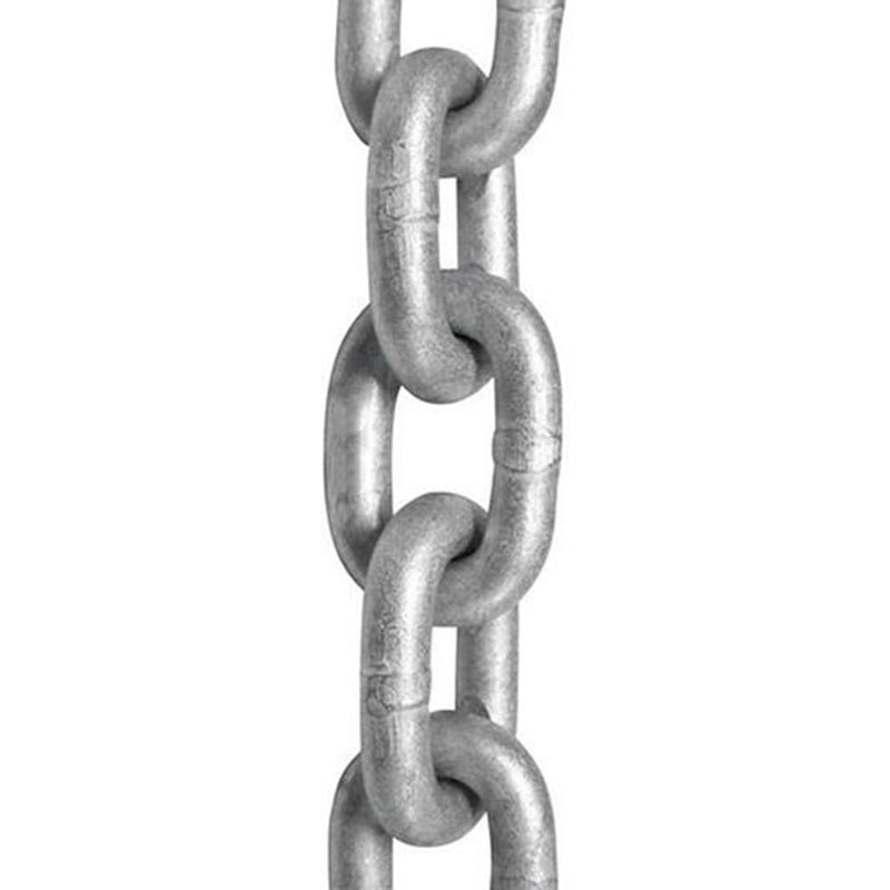 1/4" x 100 Ft Grade 30, Hot Dip Galvanized Steel Proof Coil Chain