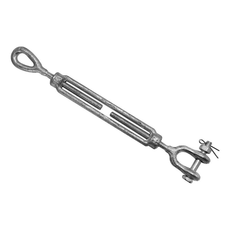 1/4" x 4" Marine Jaw Eye Turnbuckle Pulley Galvanized Drop Forge Steel Swivel Hoist Eye WLL 500 Lbs Cap