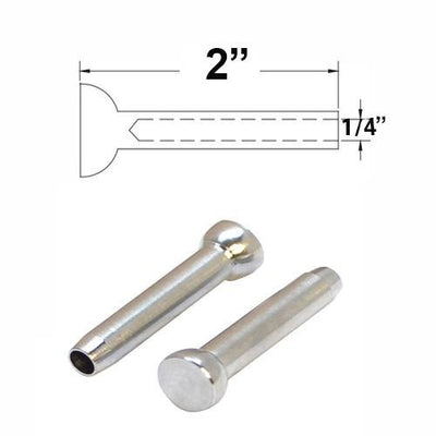 1/4'' Stainless Steel T316 Swage Stemball For Wood Post Cable Railing 10 Pc