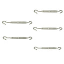 1/4'' x 4''  5 PC 316 Stainless Steel Marine HOOK HOOK Turnbuckle
