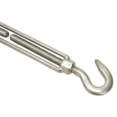 1/4'' x 4''  5 PC 316 Stainless Steel Marine HOOK HOOK Turnbuckle