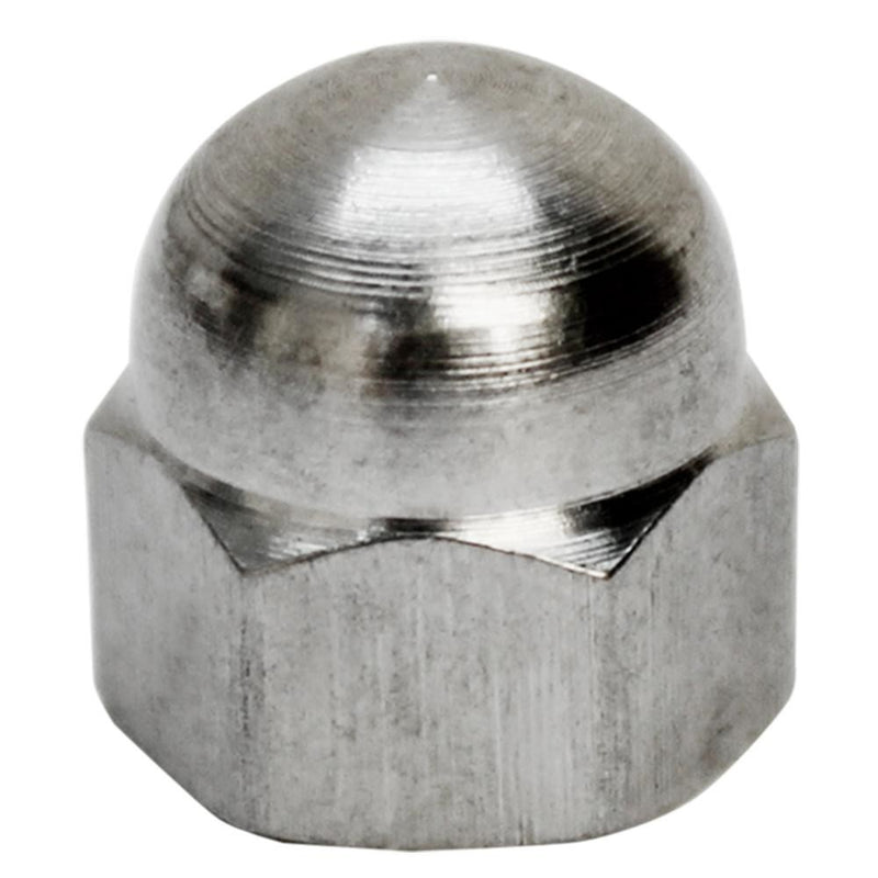 10 PC 1/4" Stainless Steel 316 Cap Acorn Nut Hex Left Hand UNC Marine Cap Nut